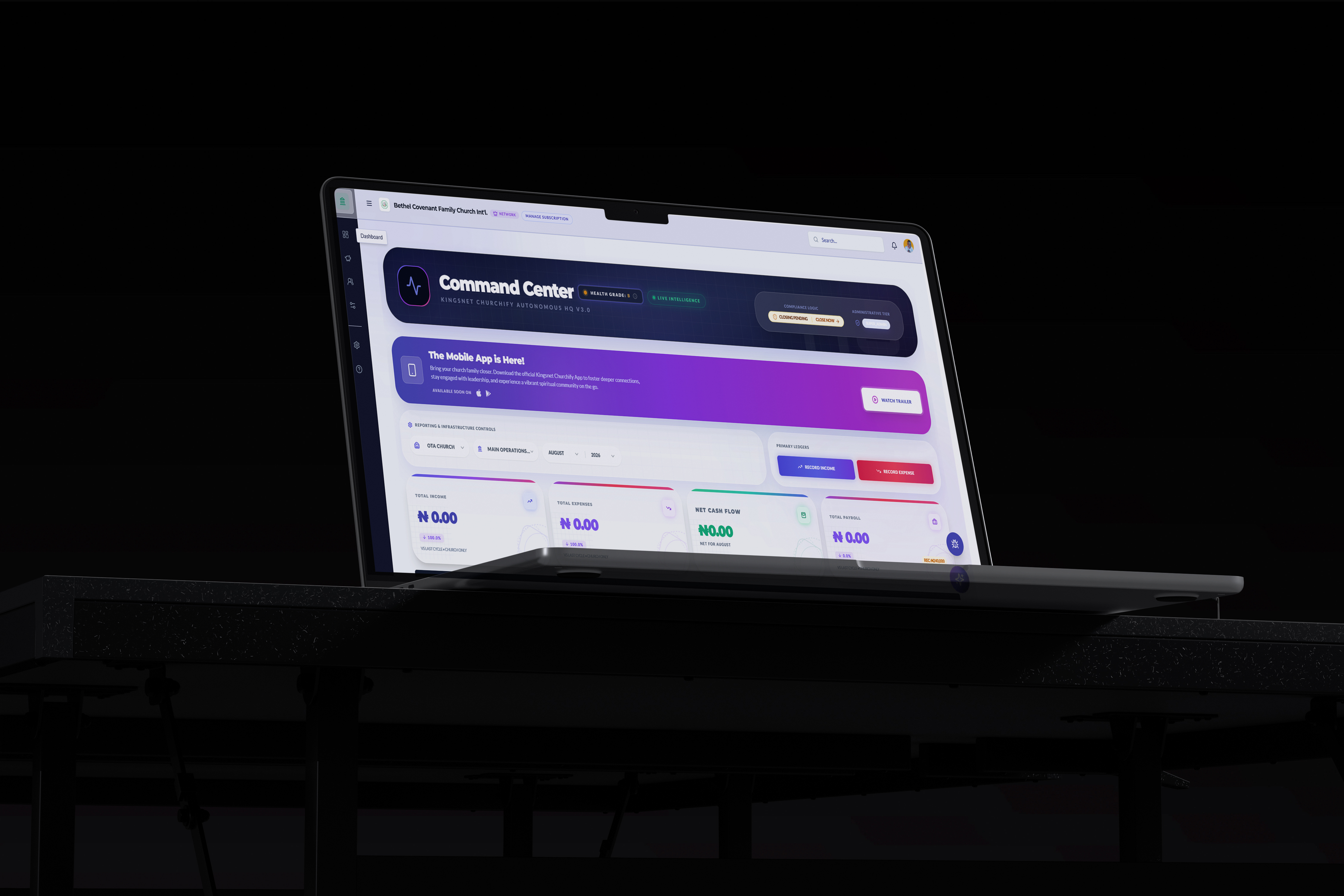 Churchify Administration Portal