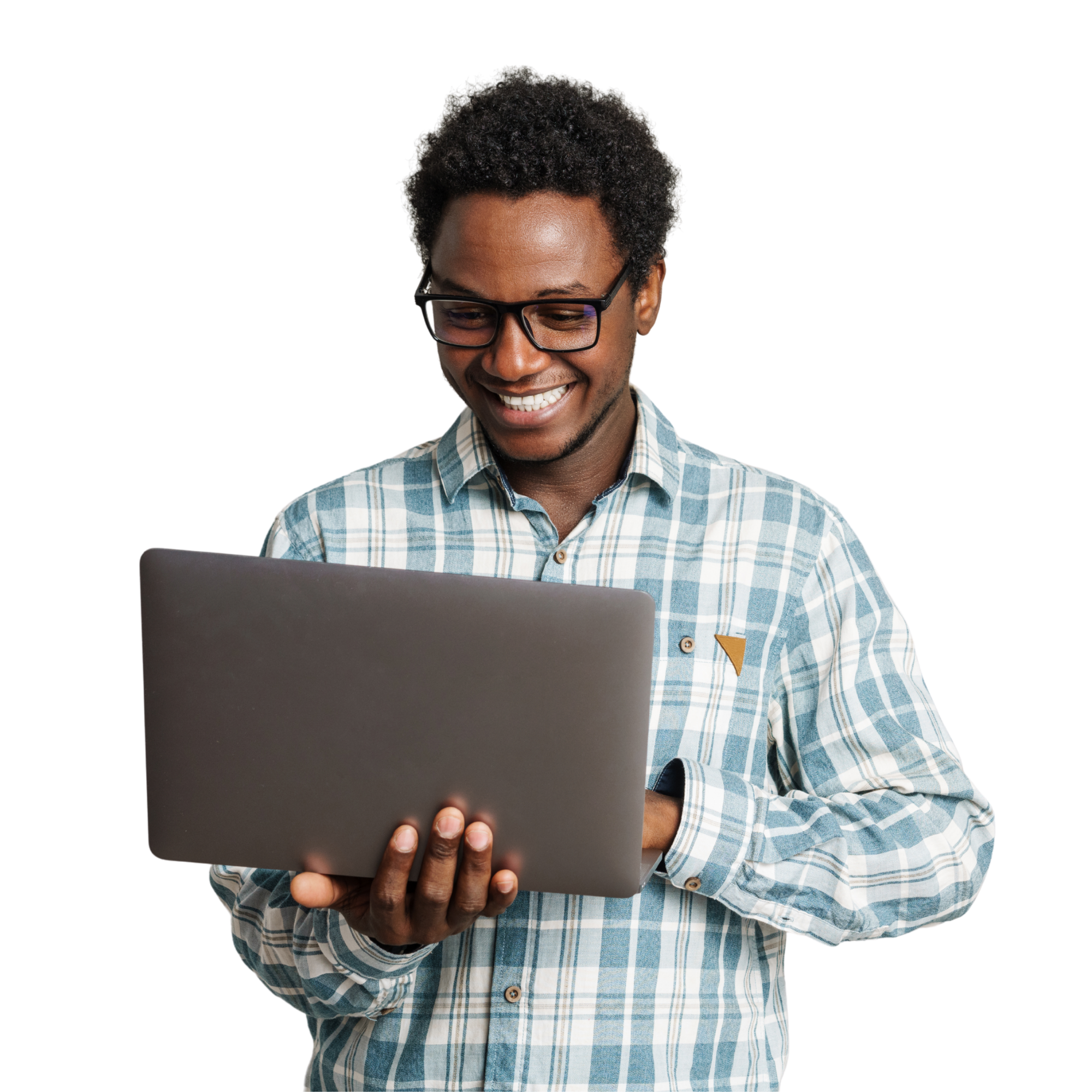 African Professional with Laptop